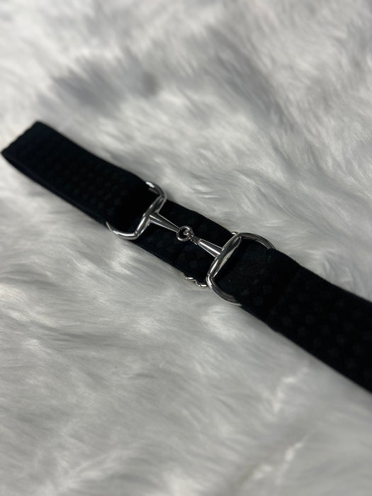 Shiny bit riem - Zwart/Square