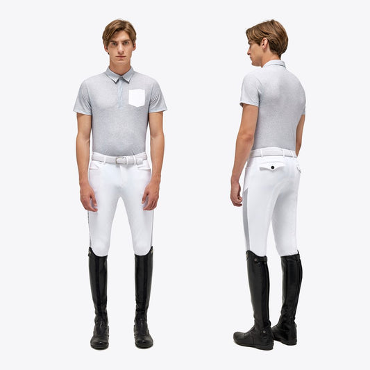 Cavalleria Toscana jersey mesh trainings polo heren *