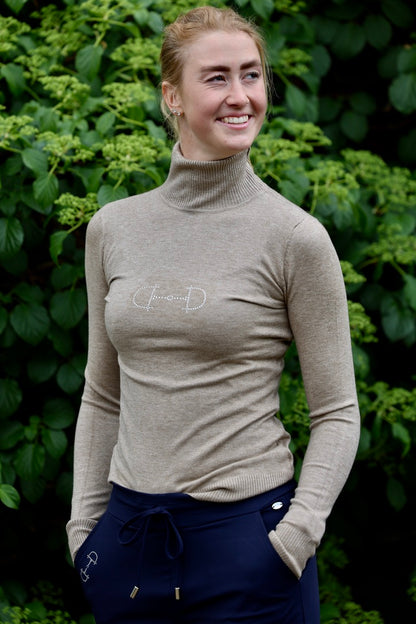 Equestrian style coltrui swarovski one size Sand