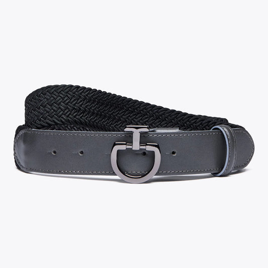 Cavalleria Toscana elastic belt Grey-Blue Mens