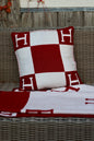 Horses and Lifestyle Pillow H Bordeaux