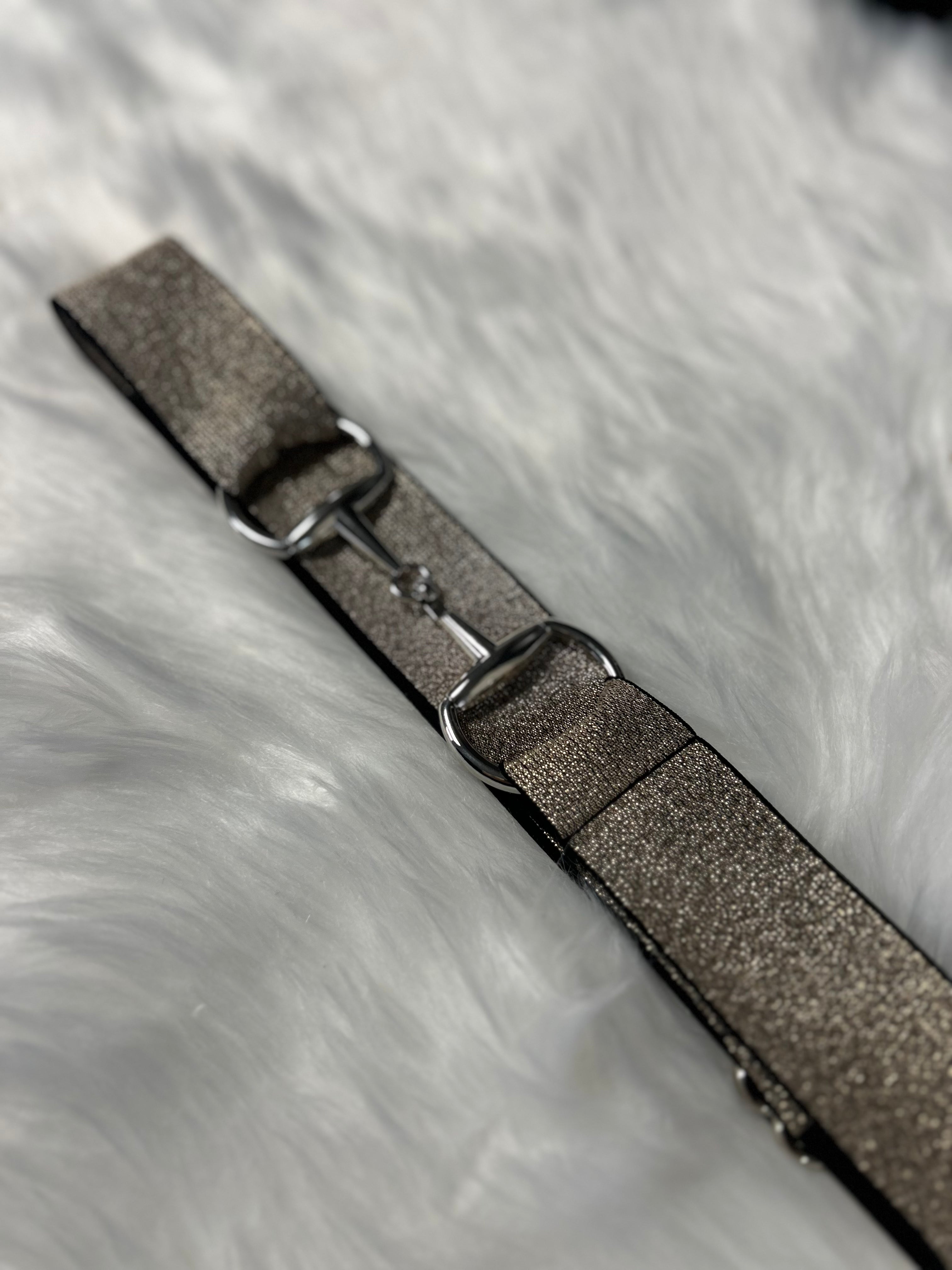 Shiny bit riem - Rose Gold