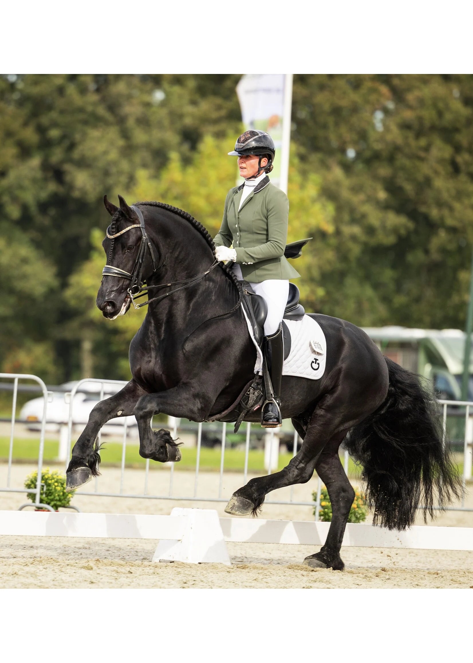 Lamantia Couture sportive kaki green limited edition black lurex