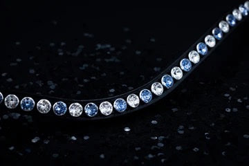 SWAROVSKI CLASSIC XL BROWBAND ROSE GOLD SAPPHIRE CRYSTAL