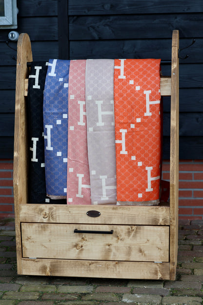 Horses and Lifestyl H Scarf Black