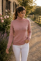 Equestrian style coltrui swarovski one size Old Pink