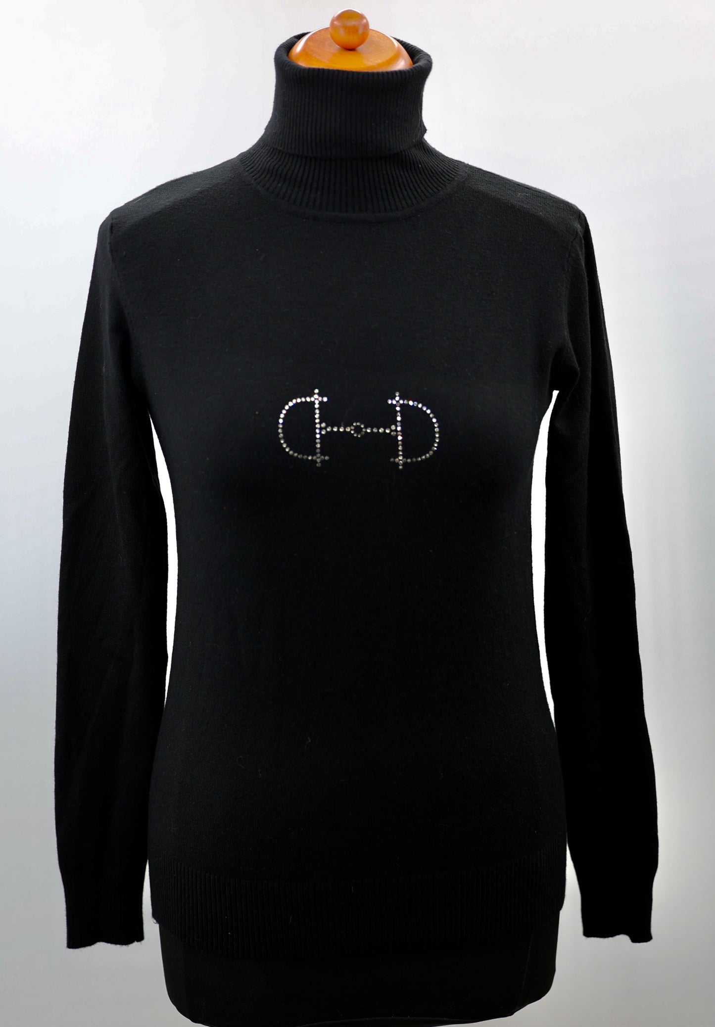 Equestrian style coltrui swarovski one size Black