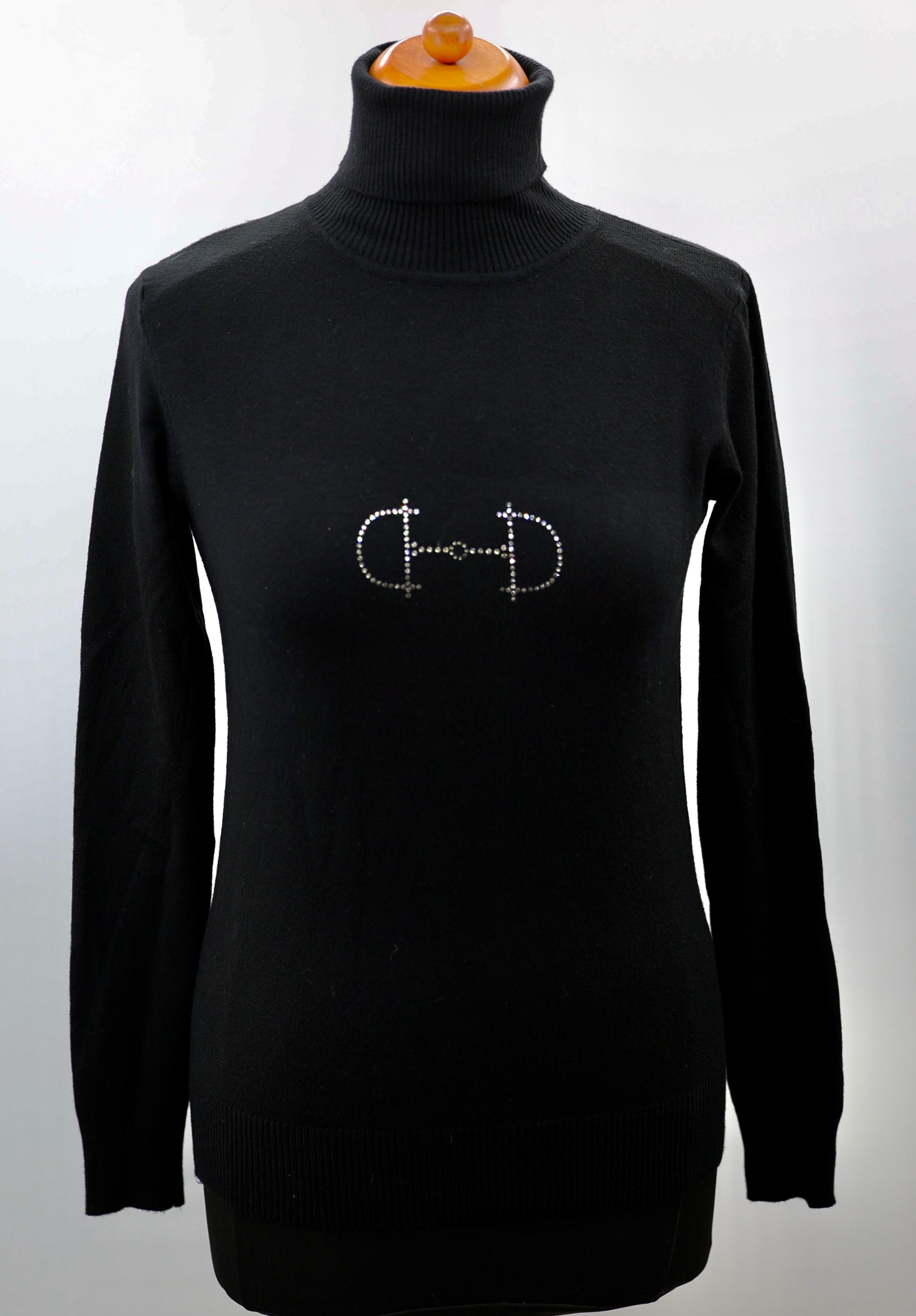 Equestrian style coltrui swarovski one size Black