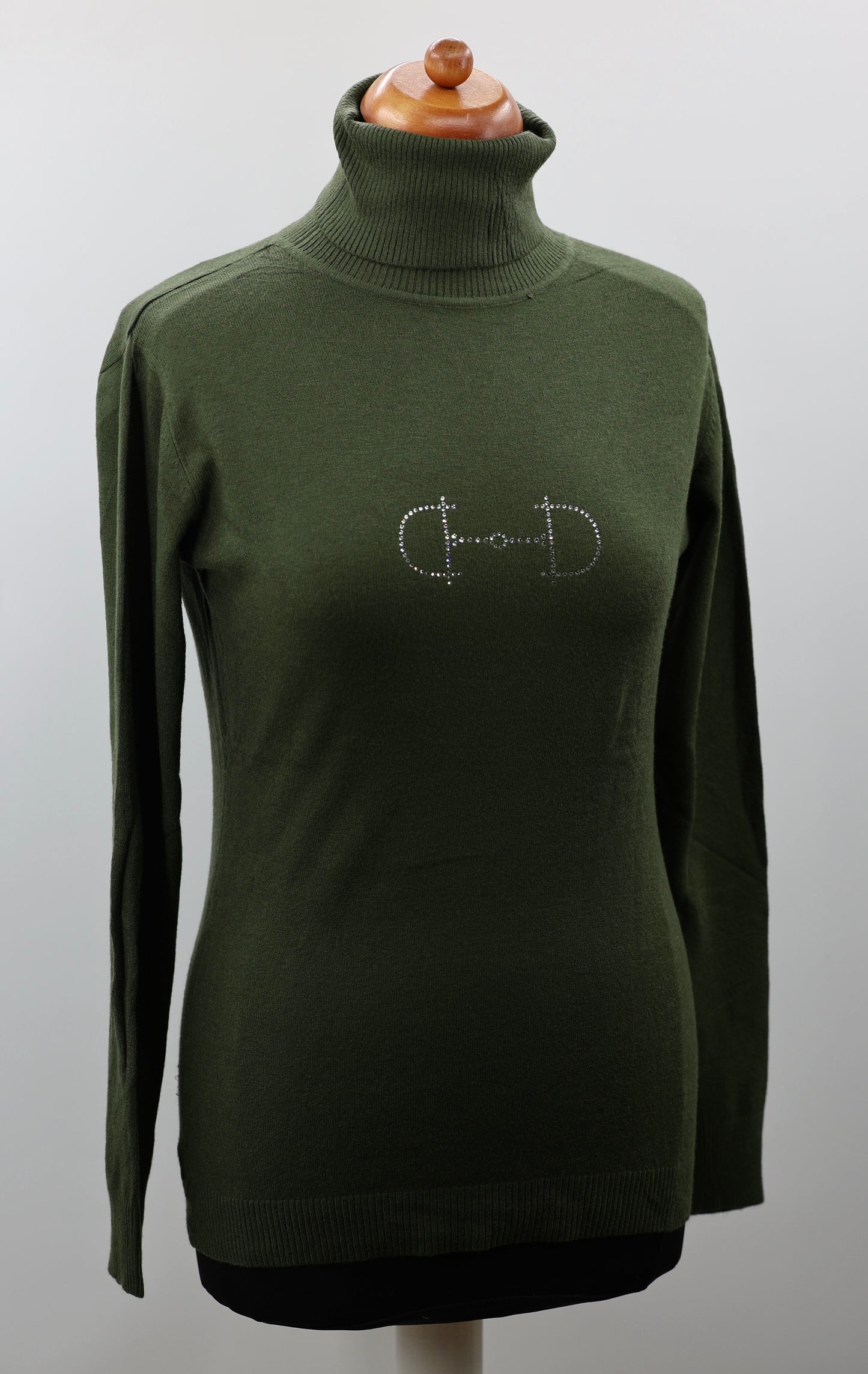 Equestrian style coltrui swarovski one size Green