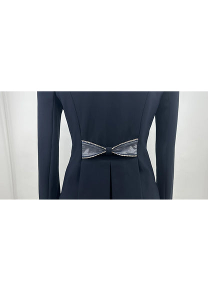 Lamantia Couture Wedstrijdjas sportief donker blauw le 80