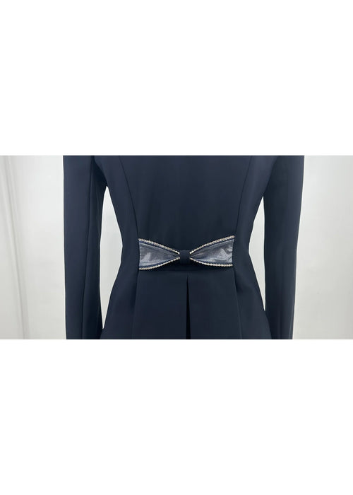 Lamantia Couture Wedstrijdjas sportief donker blauw le 80