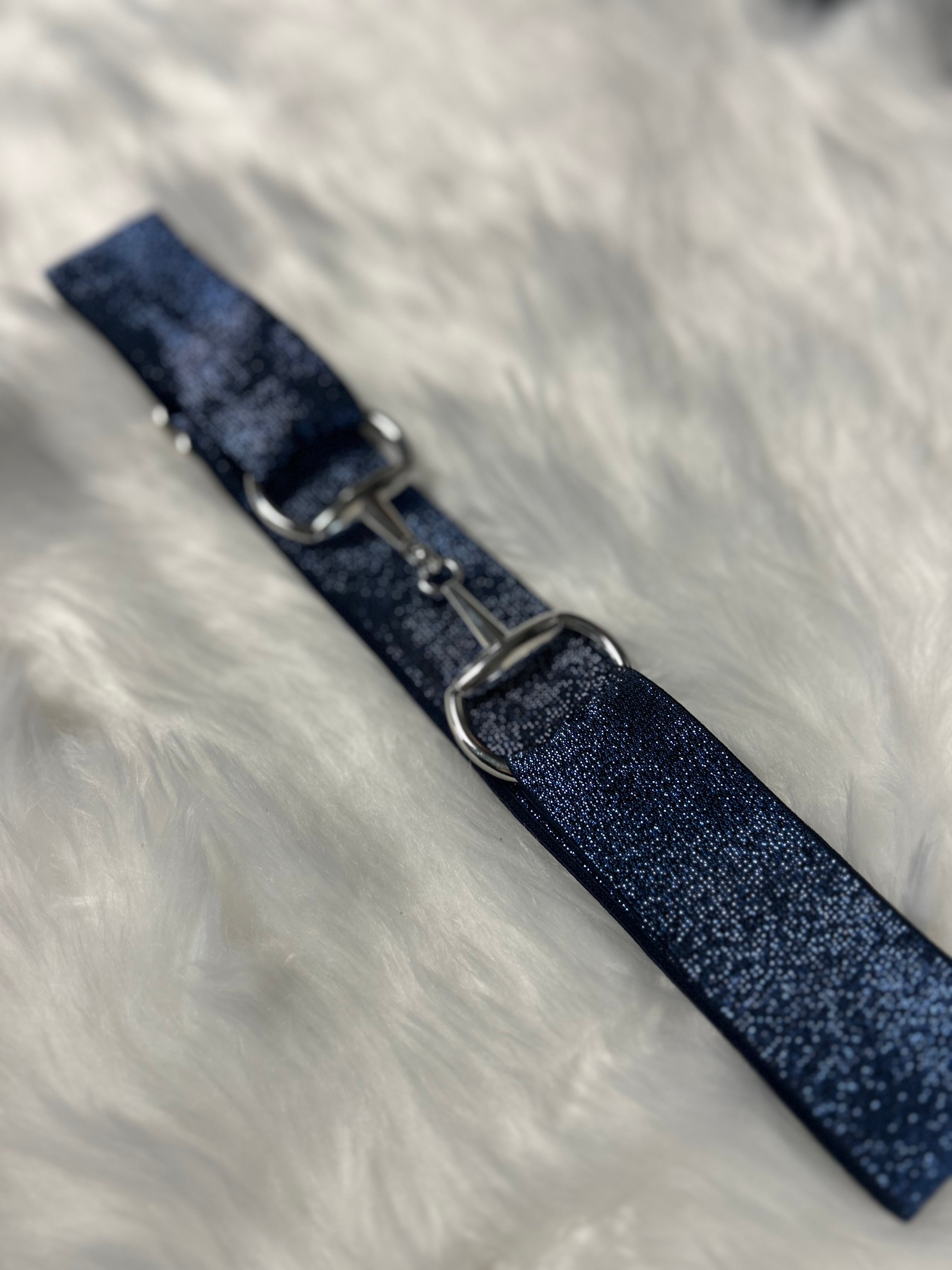 Shiny bit riem - Blauw