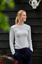 Equestrian Style Round Swarovski Off White
