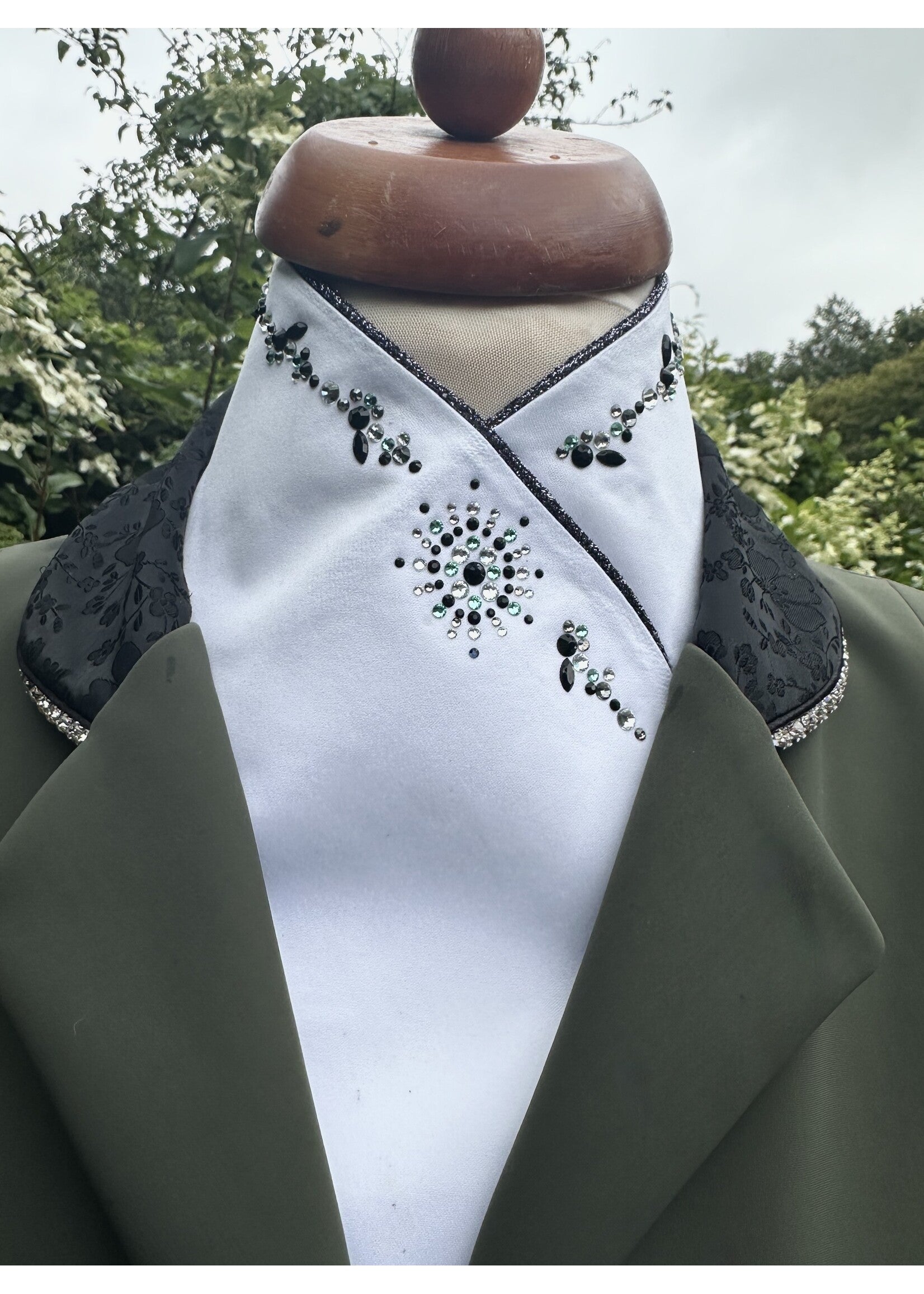 Plastron Plastronique Crystal Silver Green