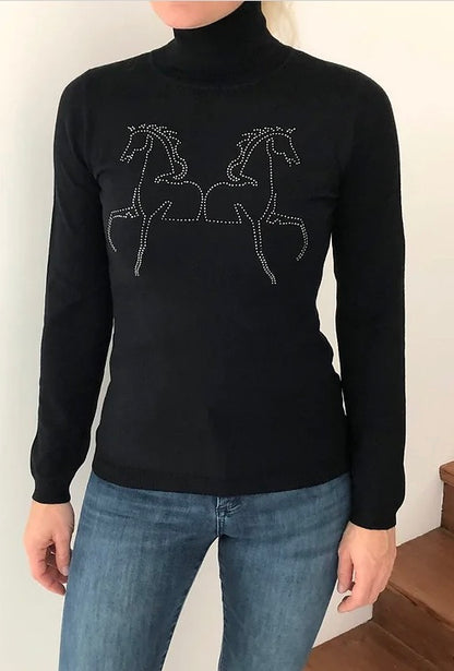 Equestrian Style NoConcept Signature Swarovksi Black