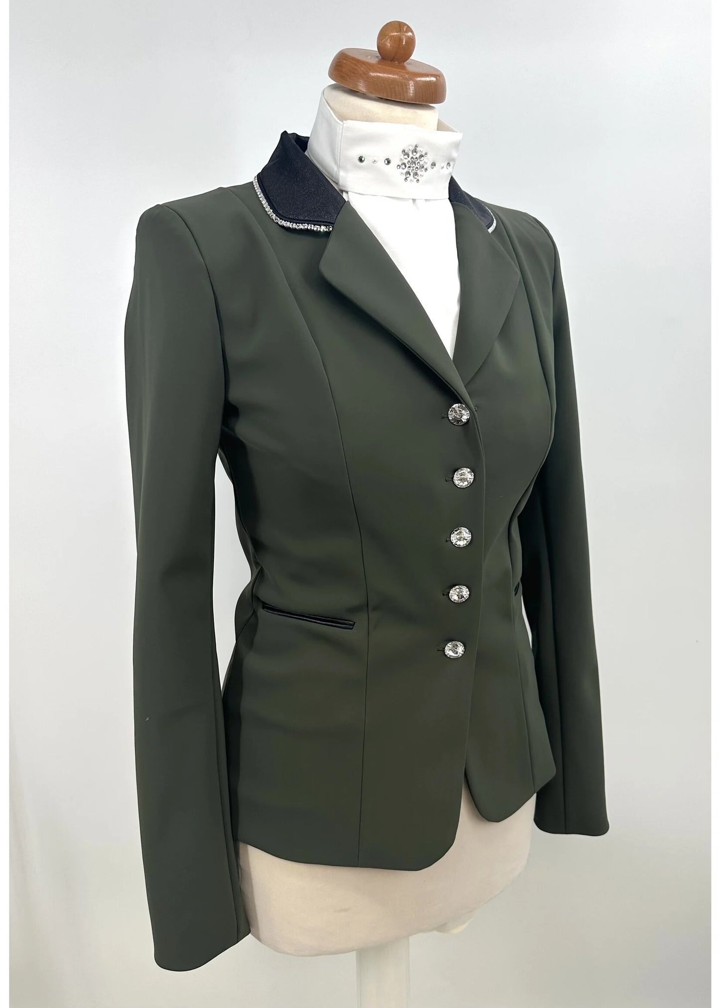 Lamantia Couture sportive kaki green limited edition black lurex