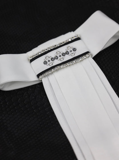 LCN Swarovski design plastron Cartouche Silver Night
