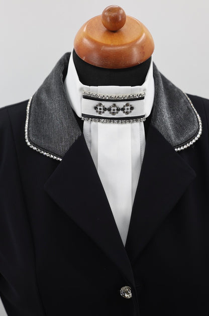 LCN Swarovski design plastron Cartouche Silver Night