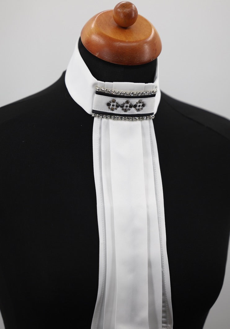 LCN Swarovski design plastron Cartouche Silver Night