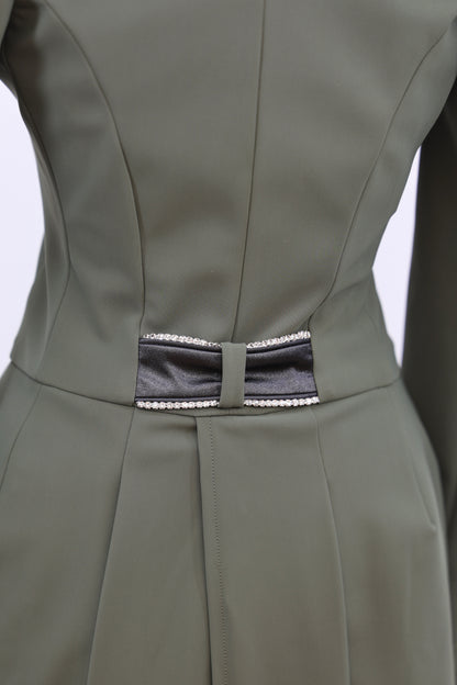 Lamantia Couture Frack Kaki Green Lurex