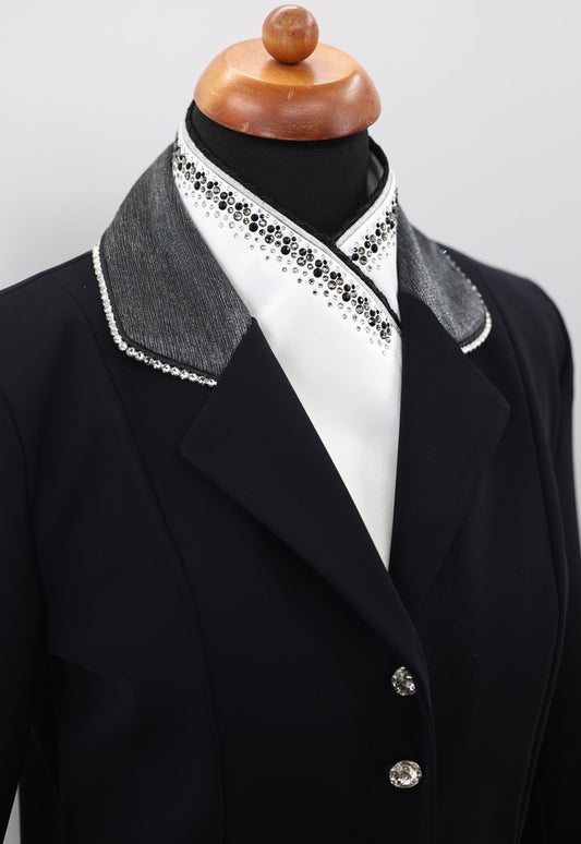 Swarovski Plastron Lamantia Black crystal Texture