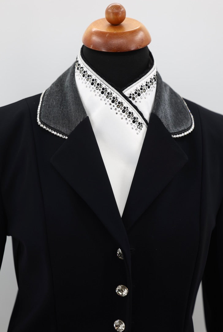 Swarovski Plastron Lamantia Black crystal Texture