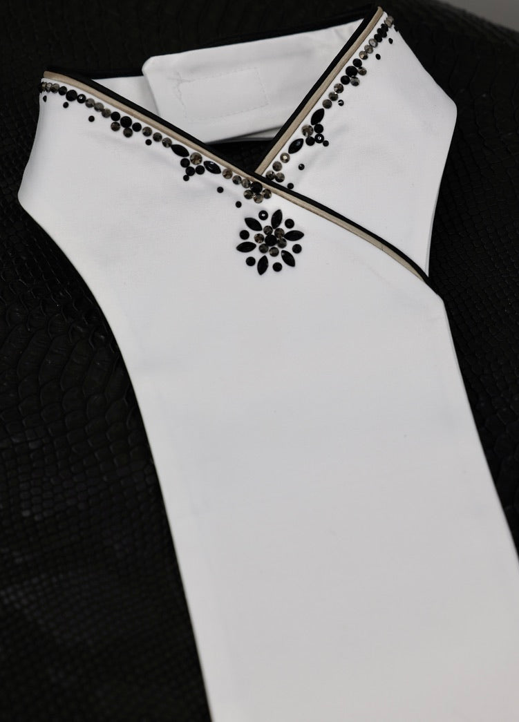 Swarovski Plastron Lamantia Crystal Flower Taupe