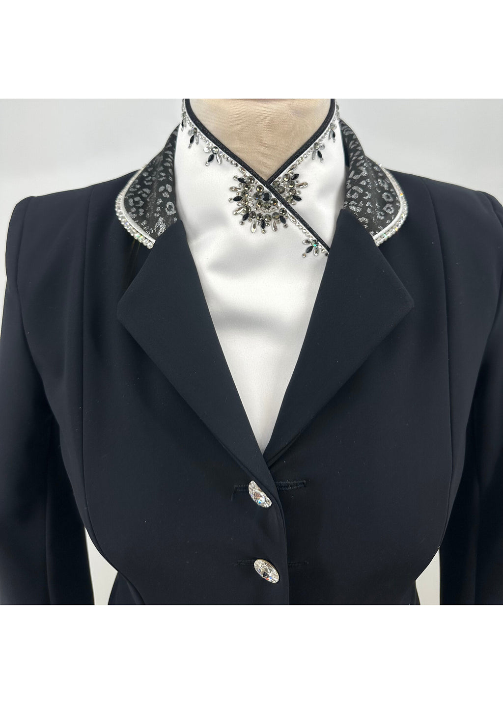 Swarovski omslag plastron