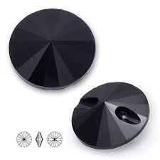 Swarovski knoop crystal 3015 Jet 14mm