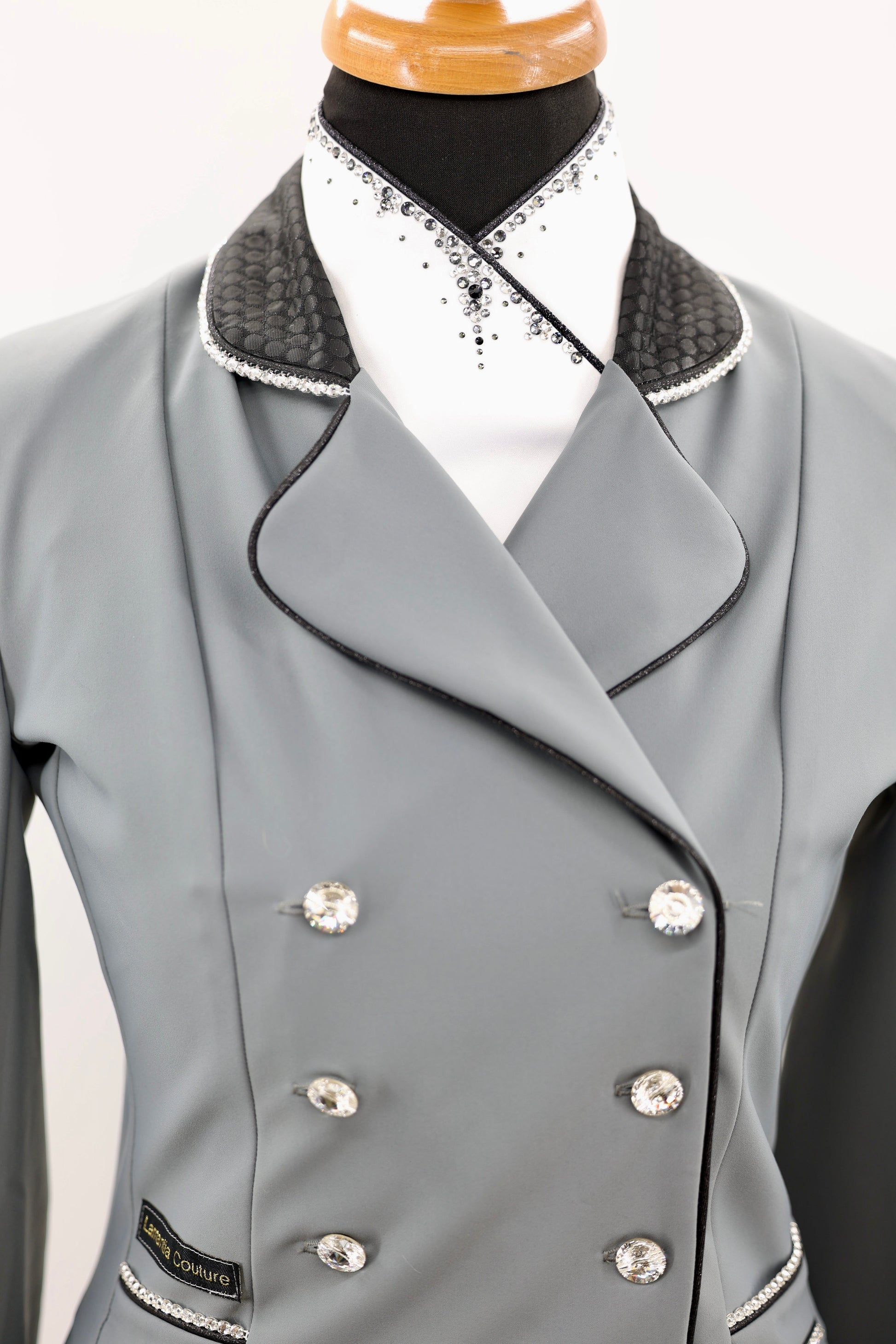 Grijze verkorte slipjas lamantia Couture