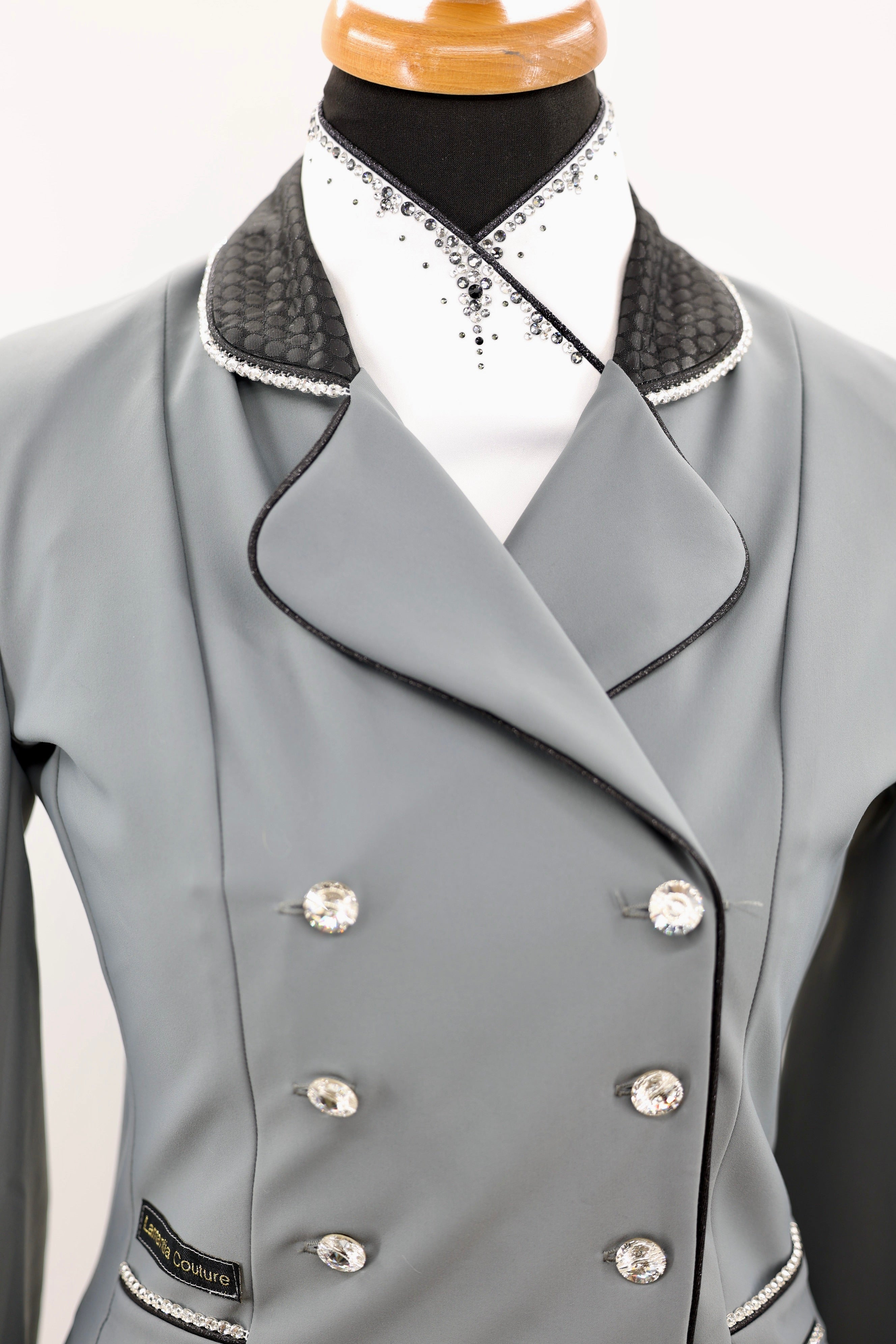 Grijze verkorte slipjas lamantia Couture