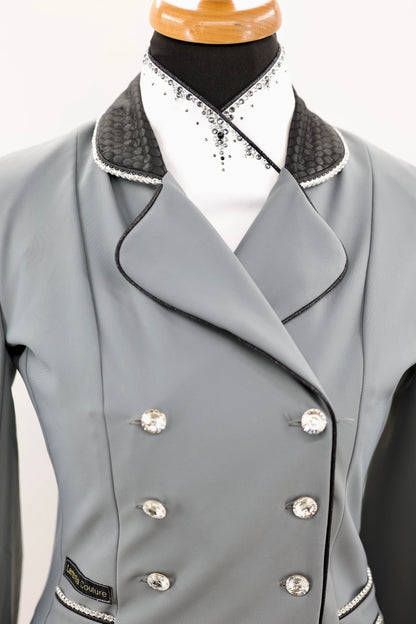 Grijze verkorte slipjas lamantia Couture