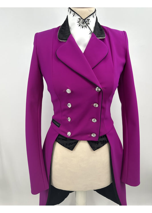 Lamantia Couture tailcoat raspberry diamond