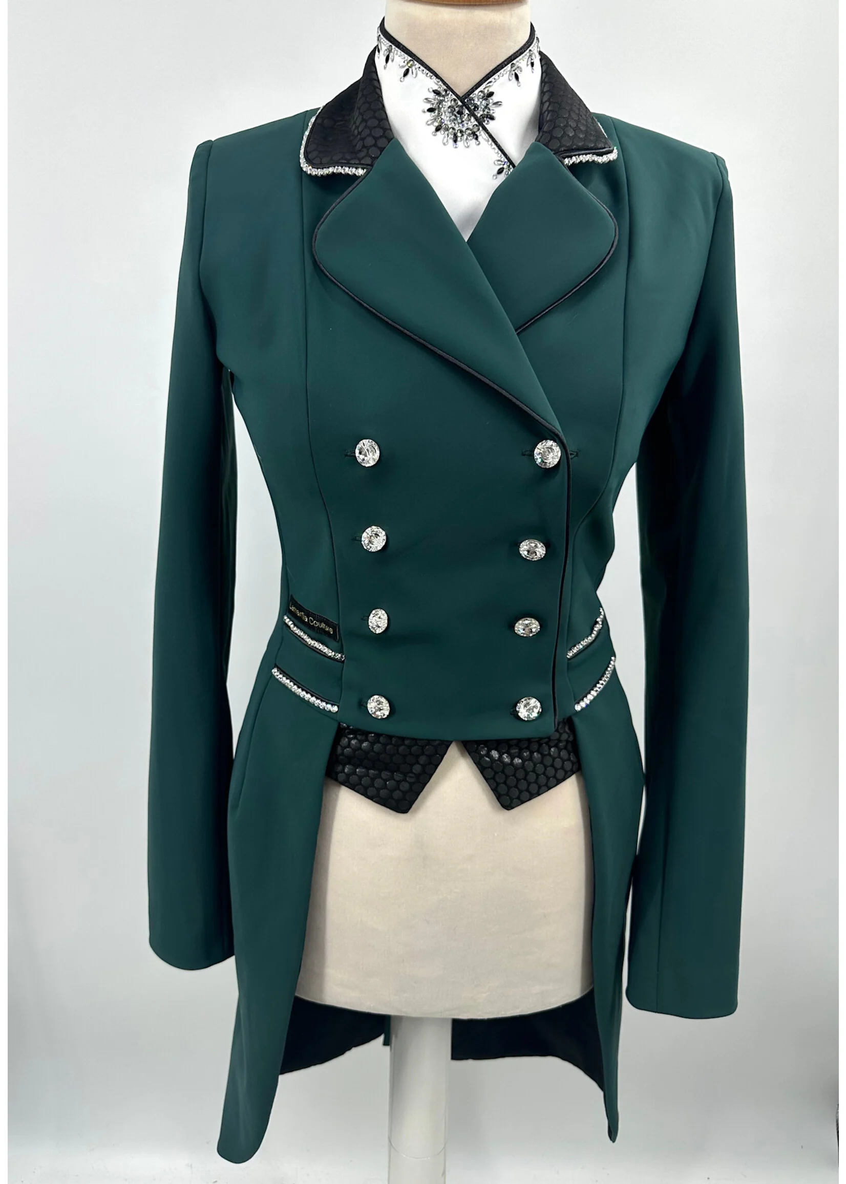 Lamantia Couture Frack LE Hunter Green Classic Dot