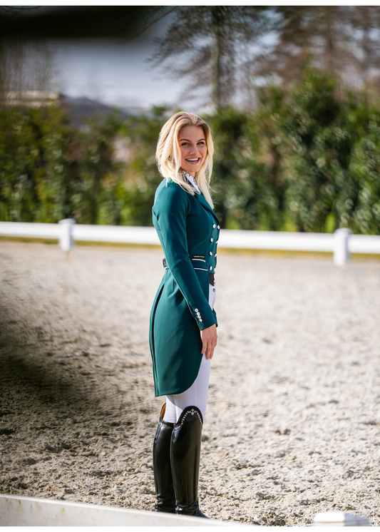 Lamantia Couture Frack LE Hunter Green Classic Dot