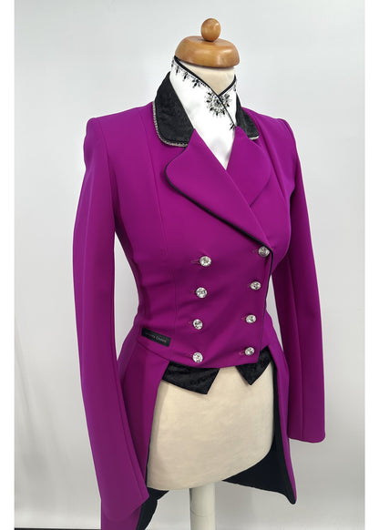 Lamantia Couture tailcoat raspberry diamond