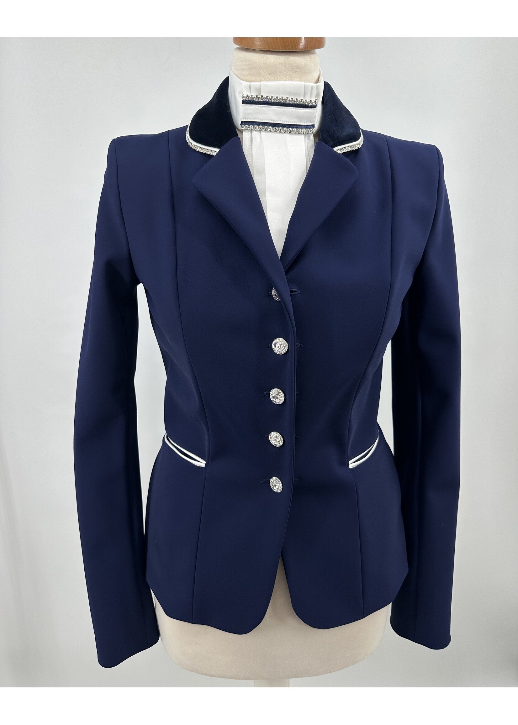 Lamantia Couture sportief velvet classic helder blauw